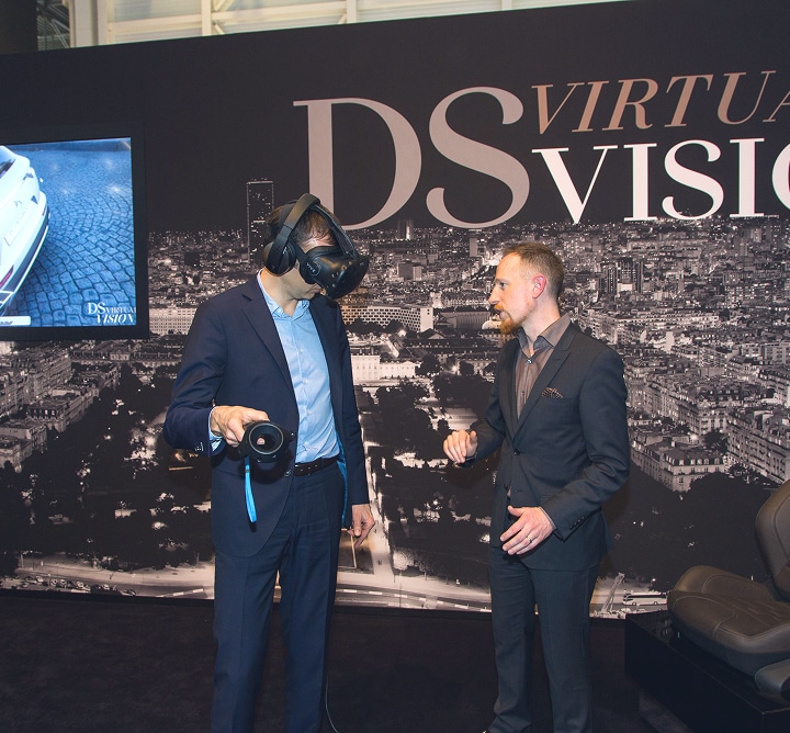 Animation de réalité virtuelle mis en place par MADIC Digital pour Ds automobiles 2