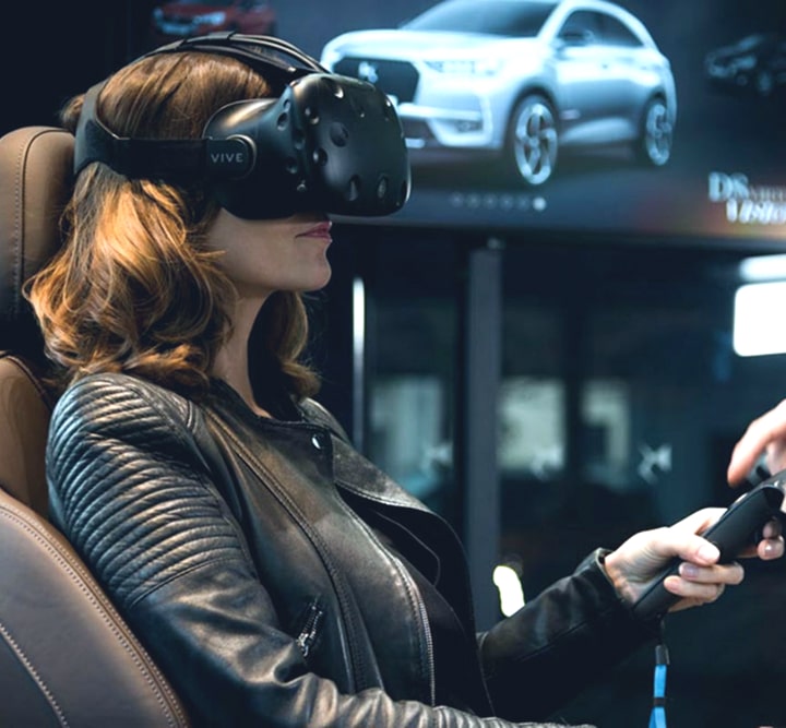 Animation de réalité virtuelle mis en place par MADIC Digital pour Ds automobiles